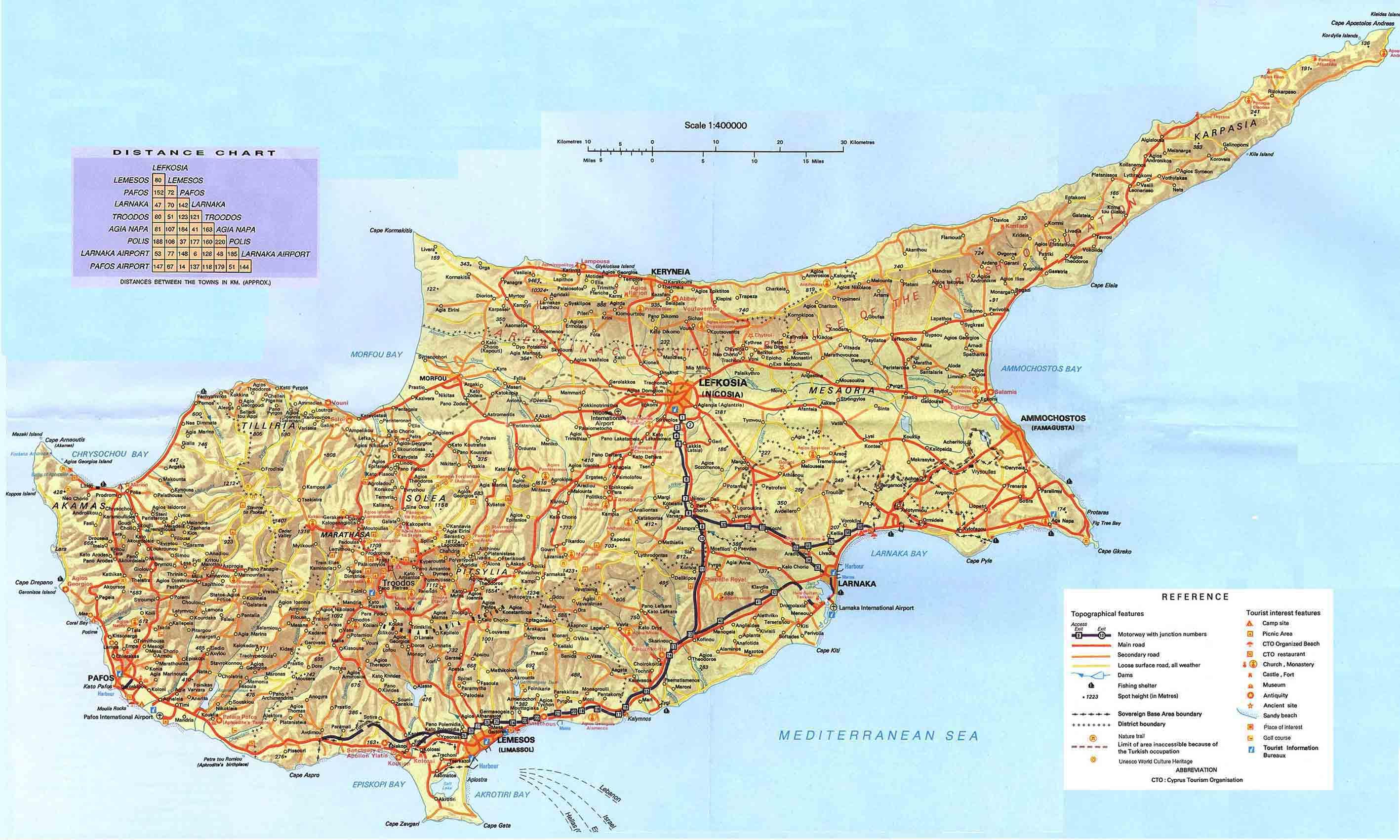 Karta Cypern Svenska | Karta Mellersta