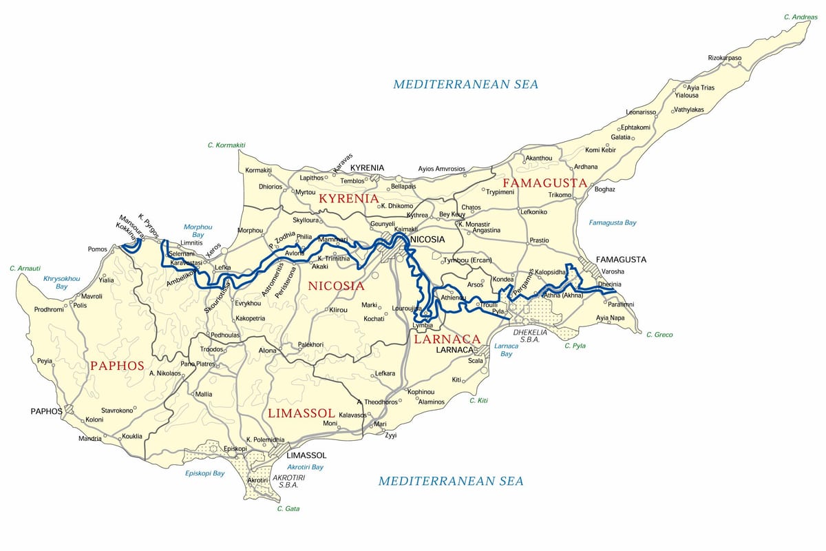 european university Cypern karta