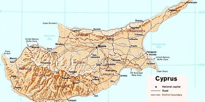 Paphos Cypern karta turist