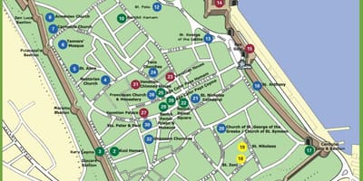 Karta över famagusta norra Cypern