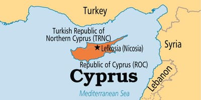Republiken Cypern karta